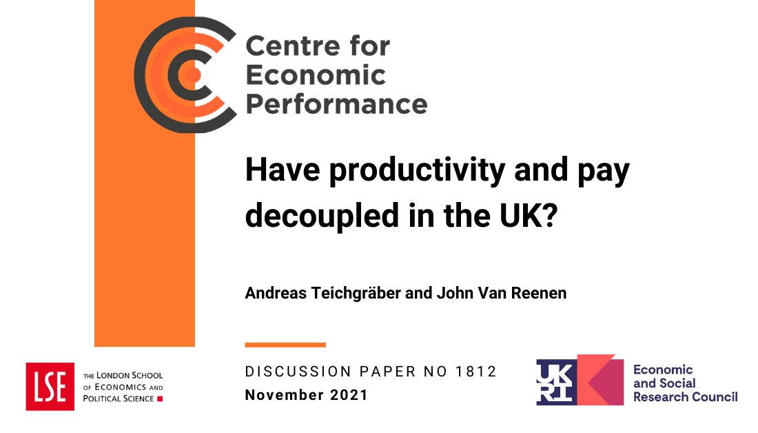 Centre for Economic Performance (@cep_lse) on Twitter photo In the long-run, the real pay of workers tends to follow labour productivity. Has pay now become “decoupled” from productivity?
@andreas_teichgr and <a href="/johnvanreenen/">John Van Reenen</a>
<a href="/POID_LSE/">Programme on Innovation and Diffusion</a>
Read: ow.ly/xa3L50GO93Z In the long-run, the real pay of workers tends to follow labour productivity. Has pay now become “decoupled” from productivity?
@andreas_teichgr and <a href="/johnvanreenen/">John Van Reenen</a>
<a href="/POID_LSE/">Programme on Innovation and Diffusion</a>
Read: ow.ly/xa3L50GO93Z