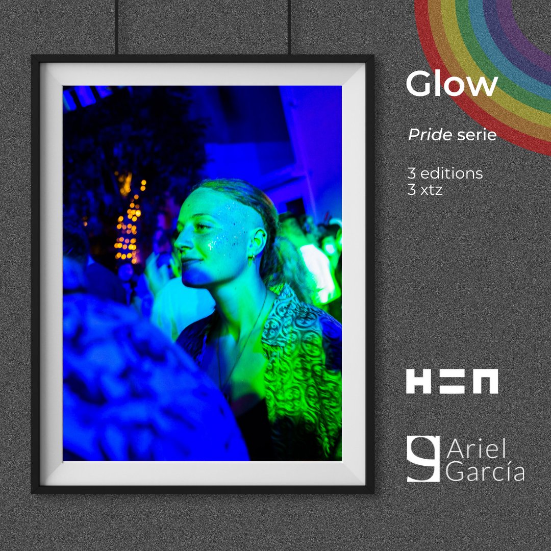 📣📸 5th drop of the serie 'Pride' on @hen_community 'Glow' ✨ hen.hicathon.xyz/objkt/511458 ✨ #nftphotography #LGBT #CleanNFT #tezosart #NFTs #Pride2021