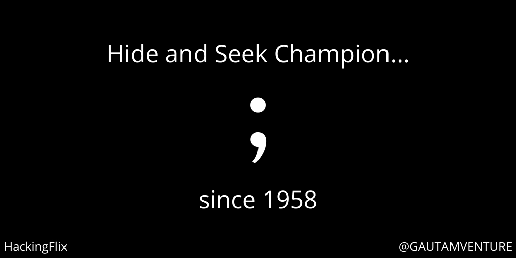 Gautamventure's tweet photo. Always ; 😅

#coding #python #programming #hacking #memes #funny #ethicalhacking #cybersecurity https://t.co/EFDkjXNg3d