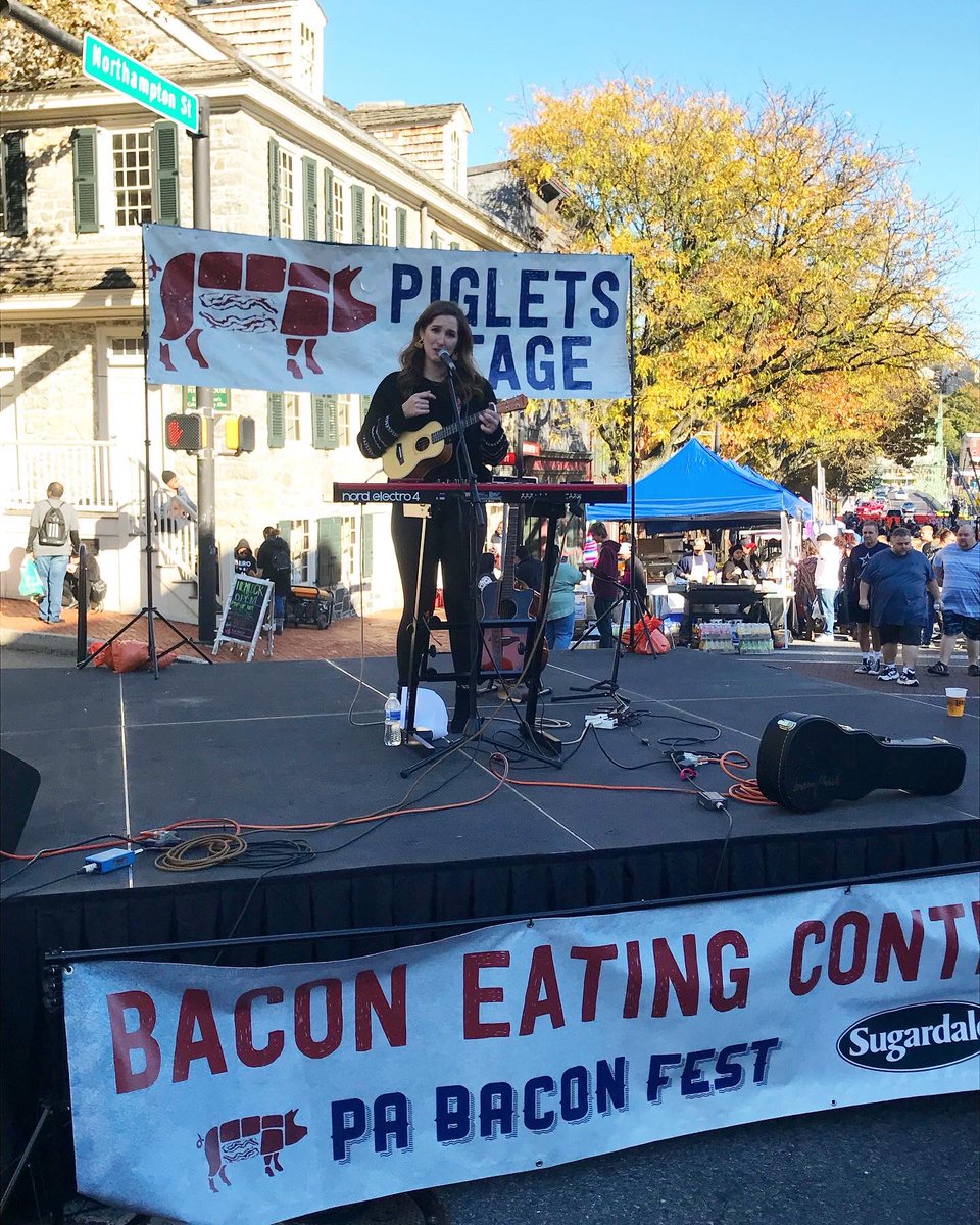 thank you so much <a href="/PABaconFest/">PA Bacon Fest</a> 🥓 it felt amazing to get back out and perform live in Easton! #singersongwriter