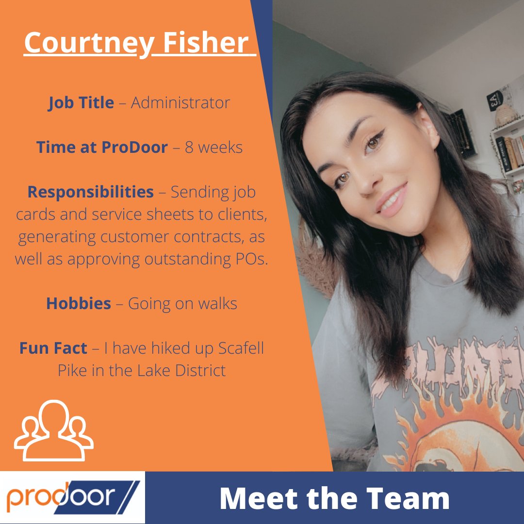 Prodooruk's tweet photo. Meet the team!

Say hi to our Administrator, Courtney. Courtney is responsible for sending the job cards/service sheets to clients and generating contracts as well as approving the supplier PO's.

#MeetTheTeam #Administrator #Prodoor #TeamMember https://t.co/9pB5dKyp0y