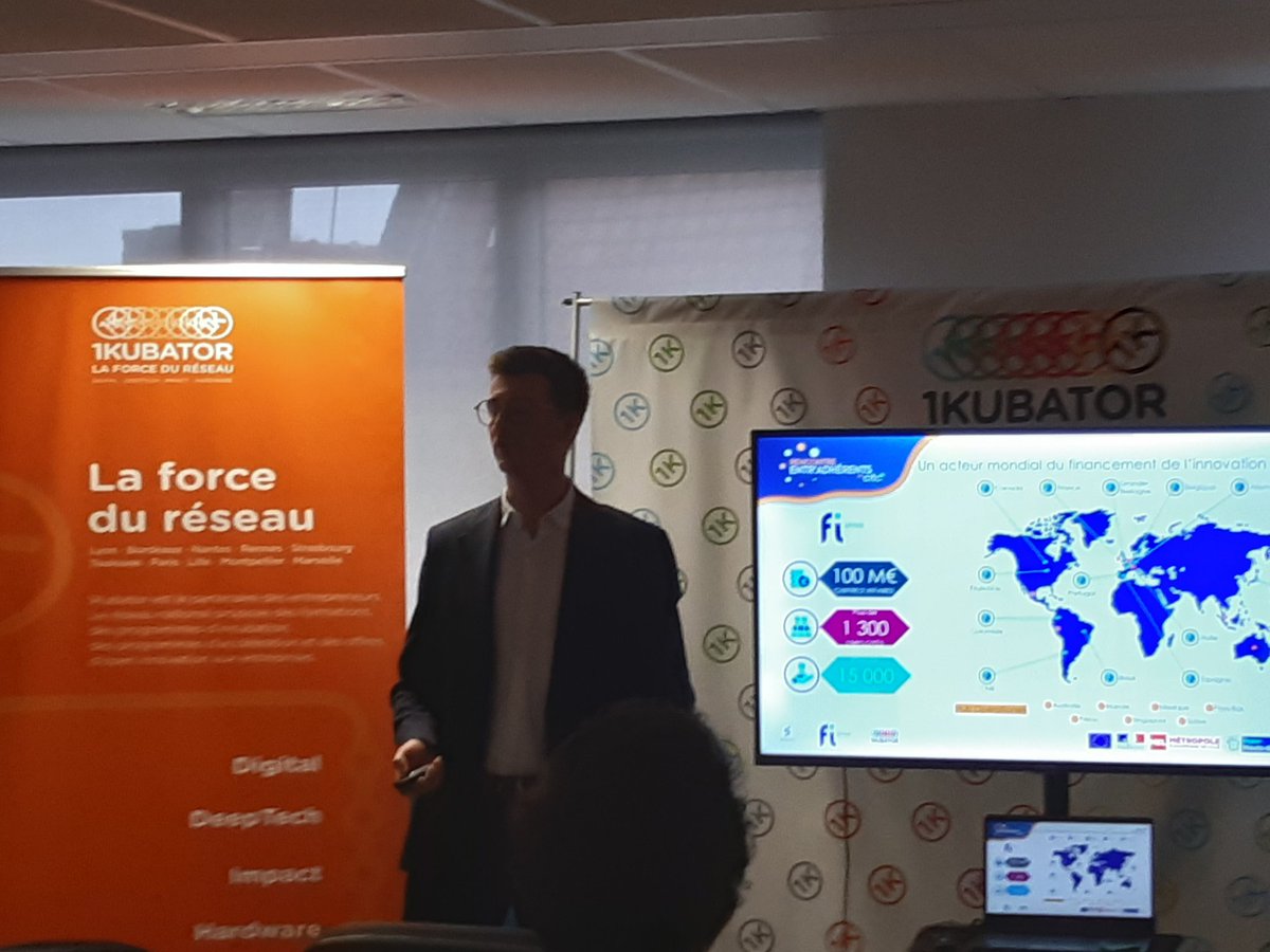 IOTcluster's tweet photo. Decouvrons ensuite qui sont nos adhérents @symbol_it  entreprise numérique qui conçoit des solutions technologiques et @FigroupFR présente les volets financement de l innovation #AAP #innovation https://t.co/Zi6dV6awcx