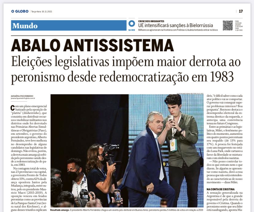 janafig's tweet photo. Gracias @dgreynoso @marielfitz @NicolasSolari @marielfornoni y @carlosfara por ayudarme a explicar el resultado de las elecciones en Argentina el domingo. Se vienen dos años complicados 🇦🇷🙋‍♀️👇 https://t.co/W1VvzOGXwQ