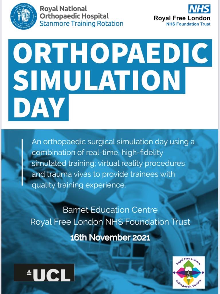 RFL Orthopaedic Society (@rflorthsociety) on Twitter photo Great to lead the 1st Royal Free London Orthopaedic Simulation Day for Stanmore Trainees, coordinated by <a href="/JamieRBarnett/">Jamie Barnett</a> and <a href="/DrAmitZaveri/">Amit Zaveri</a> #royalfree @KneeHipLondon <a href="/kneehipsurgeon/">Paddy Subramanian</a>
@RNOHRotation @DePuySynthes <a href="/bota_uk/">BOTA</a> Great to lead the 1st Royal Free London Orthopaedic Simulation Day for Stanmore Trainees, coordinated by <a href="/JamieRBarnett/">Jamie Barnett</a> and <a href="/DrAmitZaveri/">Amit Zaveri</a> #royalfree @KneeHipLondon <a href="/kneehipsurgeon/">Paddy Subramanian</a>
@RNOHRotation @DePuySynthes <a href="/bota_uk/">BOTA</a>