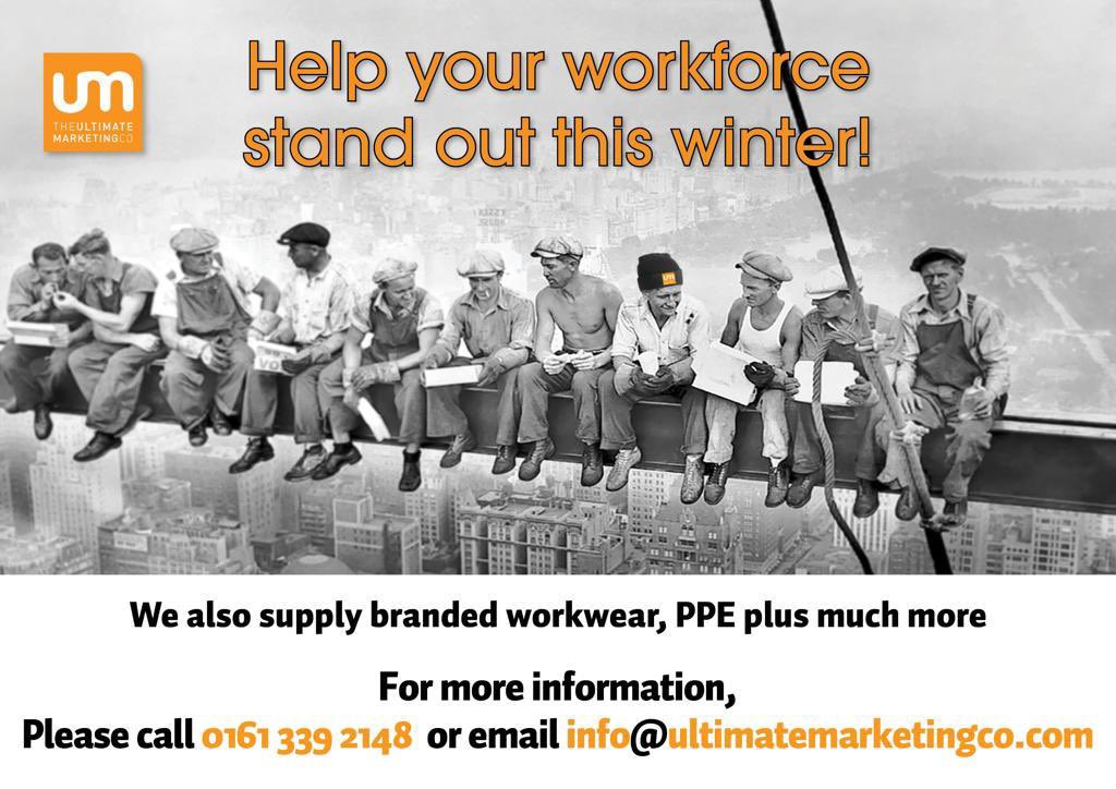 Any businesses looking for branded workwear, PPE please get in touch! #tamesidehour #workwear