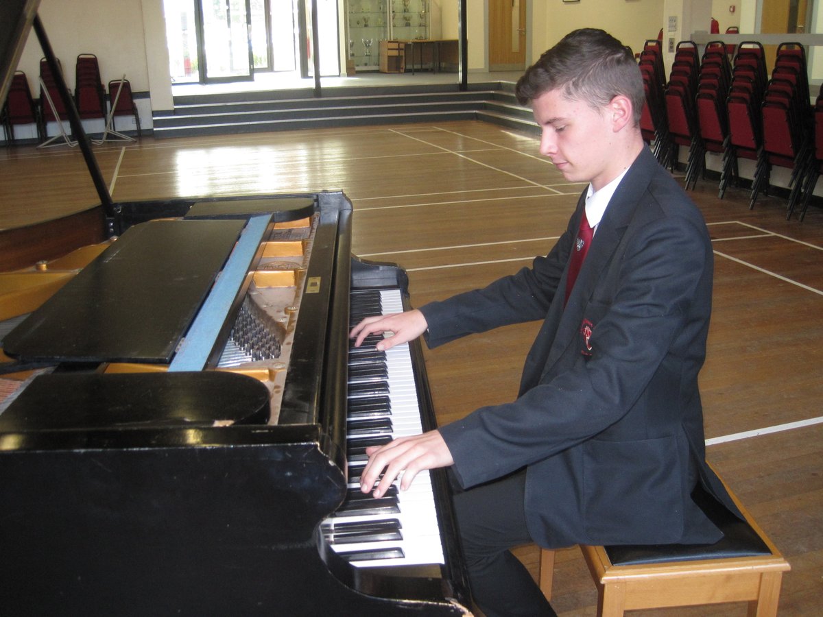 Mikey in Y13 entered the Southend Music Festival as a pianist on Thursday evening. 
He came first in 3 out of 4 categories
 - Chopin Nocturns - (87/90)
 - Ragtime and Blues (86/90)
 - Etude Studies (88/90)

and he came second in
 - 21st century Film Music (88/90)