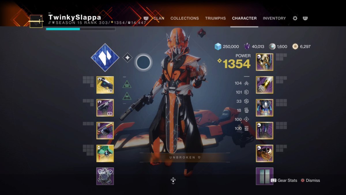 OfficialSmitroc's tweet photo. I'm Feelin' Gangsta, Hittin' Quadruple Stats For The 1st Time Before Witch Queen Arrive. Where My Quad 100 Stat Squad At!? We Out Chea! #Destiny2 #Quad100Stats #WarlockBuild #OneOfWorldsTop https://t.co/eSMrk5VDuF