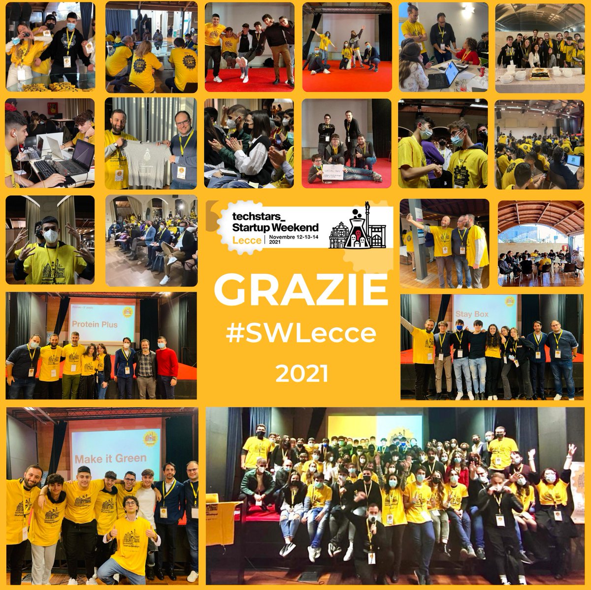 🚀𝗦𝘁𝗮𝗿𝘁𝘂𝗽 𝗪𝗲𝗲𝗸𝗲𝗻𝗱 𝗟𝗲𝗰𝗰𝗲

𝟱𝟳 𝗣𝗮𝗿𝘁𝗲𝗰𝗶𝗽𝗮𝗻𝘁𝗶 - 𝟭𝟭 𝗜𝗱𝗲𝗲 - 𝟭𝟱 𝗠𝗲𝗻𝘁𝗼𝗿𝘀 - 𝟭𝟯 𝗩𝗼𝗹𝗼𝗻𝘁𝗮𝗿𝗶 - 𝟱 𝗚𝗶𝘂𝗱𝗶𝗰𝗶 - 𝟰 𝗦𝗽𝗲𝗮𝗸𝗲𝗿

🏆𝟯 𝗩𝗶𝗻𝗰𝗶𝘁𝗼𝗿𝗶

🙏Dopo tre giorni così intensi non possiamo che dire 𝗚𝗥𝗔𝗭𝗜𝗘!