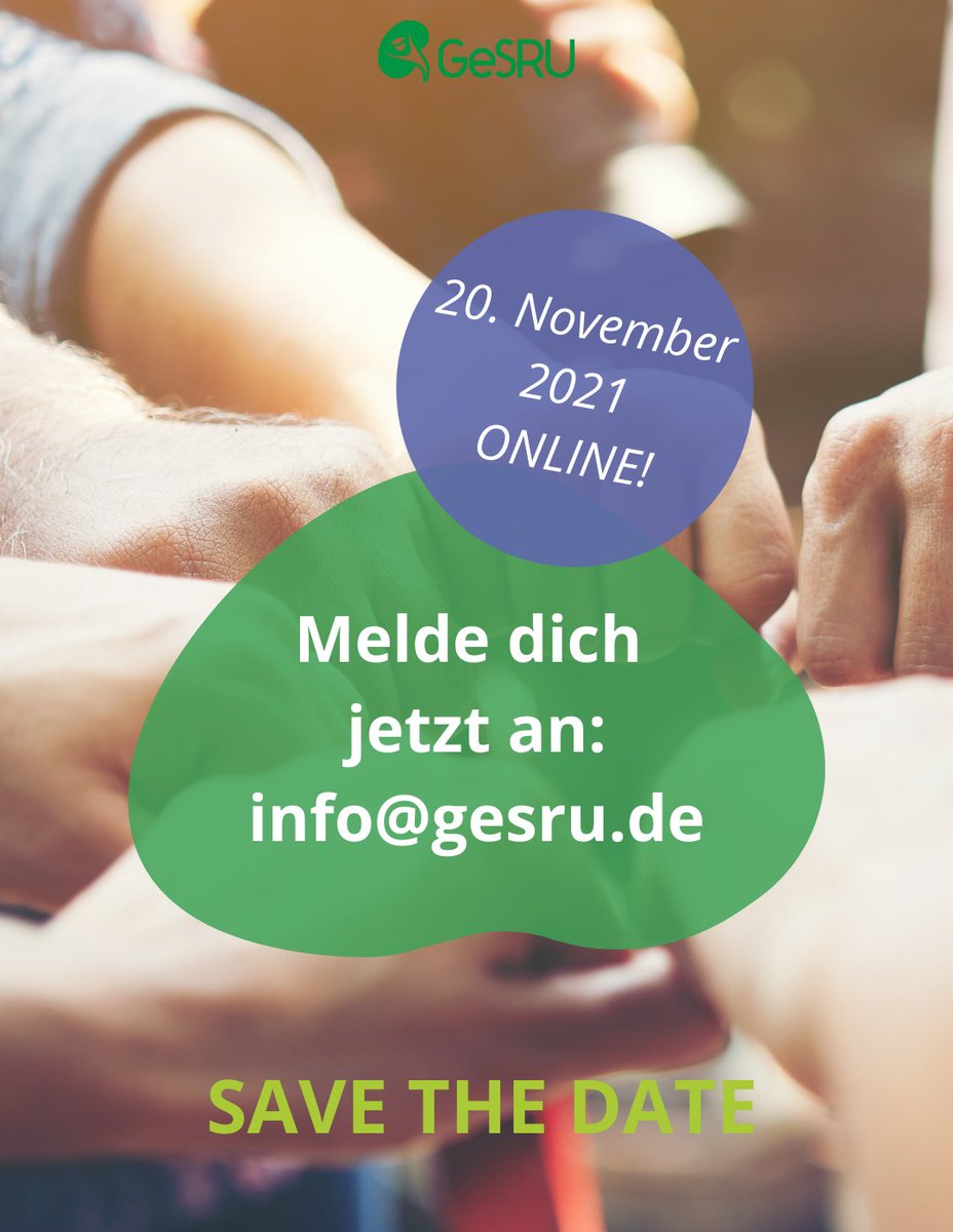GeSRU (@gesru_de) on Twitter photo Auf Grund der aktuellen #Covid Situation müssen wir leider unser #Aktiventreffen wieder in die Cyberworld verlagern. Für alle Kurzentschlossenen die #Chance, am Samstag das #Aktiventeam live zu erleben. Kurze Mail an info@gesru.de. Wir freuen uns auf dich! #gesru #aktivwerden Auf Grund der aktuellen #Covid Situation müssen wir leider unser #Aktiventreffen wieder in die Cyberworld verlagern. Für alle Kurzentschlossenen die #Chance, am Samstag das #Aktiventeam live zu erleben. Kurze Mail an info@gesru.de. Wir freuen uns auf dich! #gesru #aktivwerden