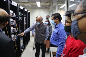 DoT_India's tweet photo. Secretary(T), #DOT &amp; Chairman DCC inaugurated  Control Lab, #MTCTE Helpdesk &amp; Evaluation Centre and released documents on #IOT, #OpticalFibre &amp; Cable and TEC Handbook-2021 at #TEC. He also launched #PPP (MII) portal for #Telecom Product.  
#AtmanirbharBharat 
@AmritMahotsav https://t.co/FK7FlTYGBc