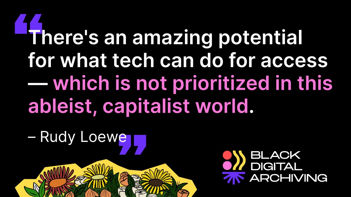 The Black Digital Archiving team highlights that accessibility is often ignored or treated as a "bonus", but that technology can be used in the process of archiving to make materials more accessible to all.

Full episode:  
blackdigitalarchives.org/podcast/resear…

#blackhistory #accessibility