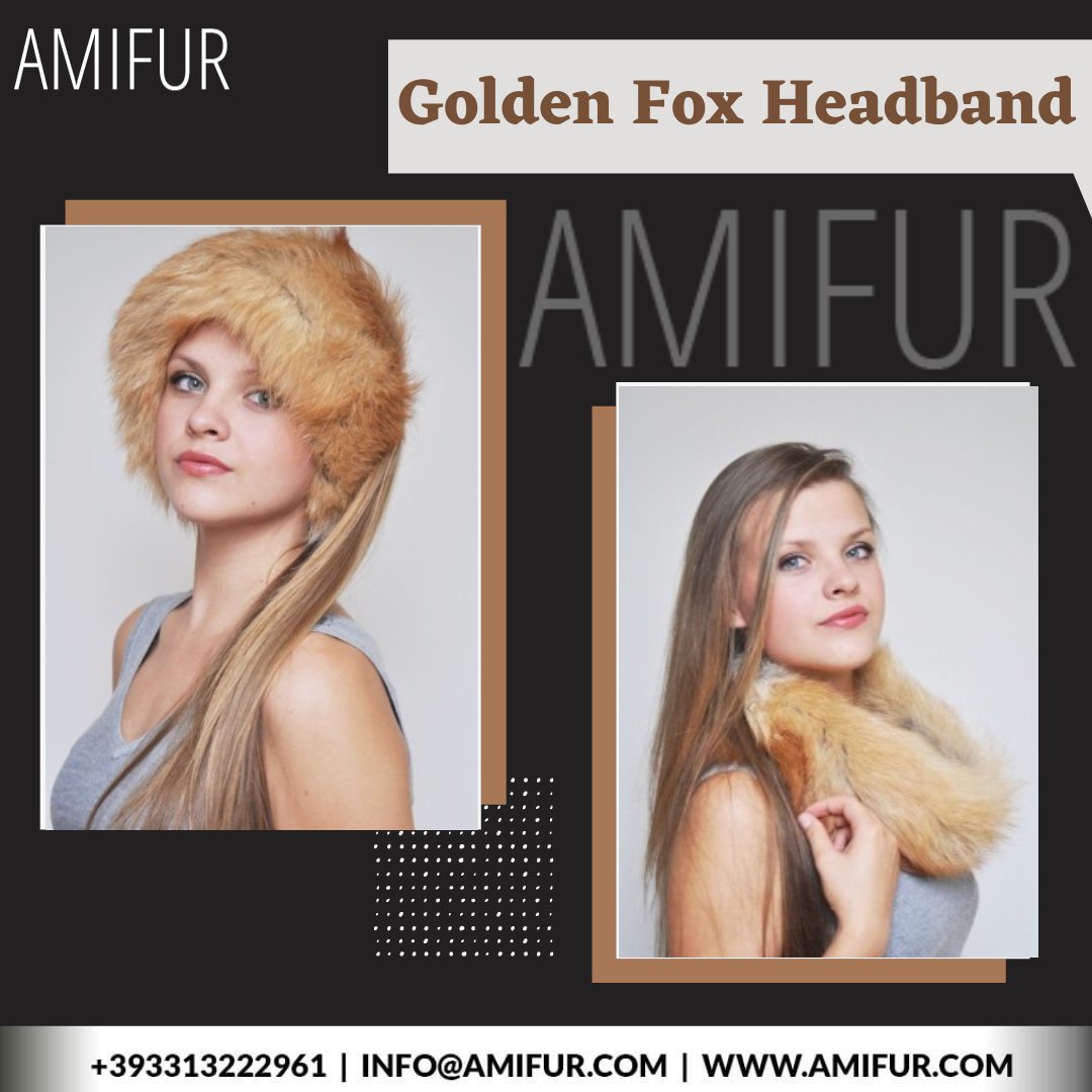 Our #GoldenFoxHeadband is an impressively #stylish #winterwear that elevates your style. 🤩

It is warm, soft, designer and glamorous. 👌

Buy it now 👉 👉 amifur.com/other-fur-acce…  

#Amifur #headband #furaccessories #furheadbands   #fur #bestqualitymaterials #naturalproducts