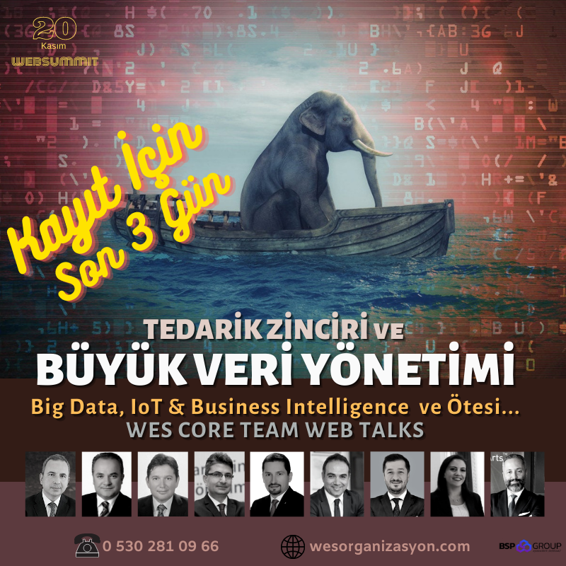 bosphrs's tweet photo. Kayıt için son 3 gün:
TEDARİK ZİNCİRİ ve BÜYÜK VERİ YÖNETİMİ
Big Data, IoT &amp; Business Intelligence ve Ötesi...
Katılım ve ayrıntılı bilgi için:
0 530 281 09 66 https://t.co/eKk9rYSsDj
#bigdata #IoT #dijitaldönüşüm https://t.co/4I4oTjXyNf