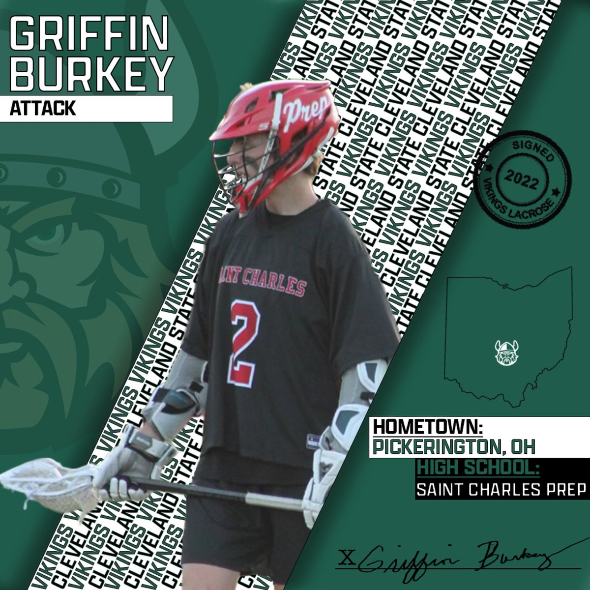 CSUVikingsLax's tweet photo. Welcome, officially, to the family Griffin! ✍️

#YNWA x #govikes https://t.co/1bE1bAgZ4r