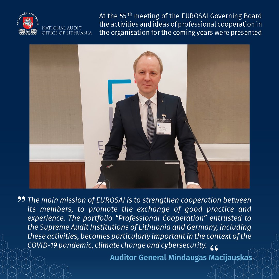 To promote. To support. To facilitate. It indicates the main lines of activities co-led by the <a href="/LithuaniaSAI/">LithuaniaAuditOffice</a> and the German Federal Court of Audit, towards #EUROSAI Strategic Goal 1 - Professional Cooperation. This was presented in the 55th EUROSAI Governing Board Meeting.