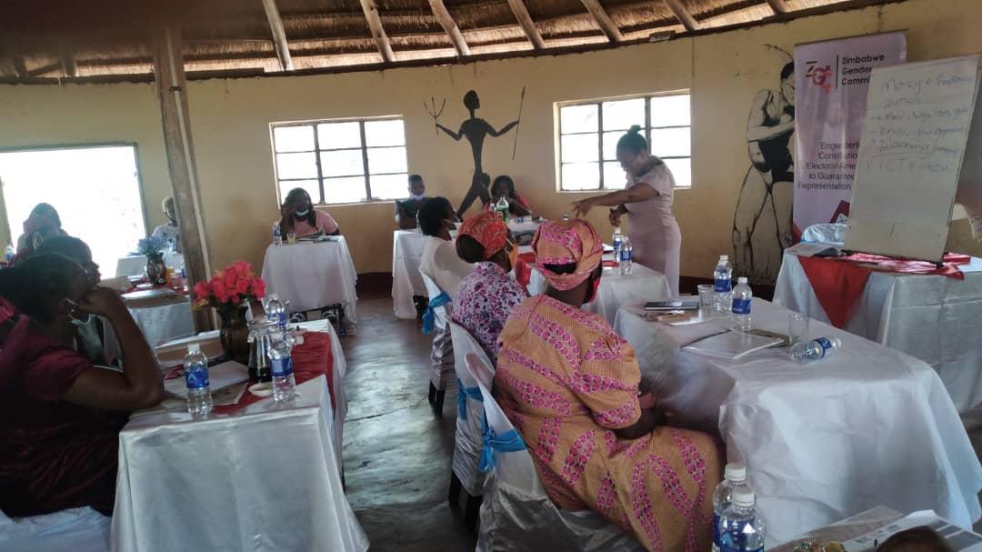 <a href="/joyousaudrey1/">Audrey C</a> part of the #WRiP2021 National Training Team facilitating a session on money fundraising sources during the Gutu training.
Where and how can women source funds for their campaigns?
#LetsGod50_50

<a href="/unwomenzw/">UN Women Zimbabwe</a> <a href="/GenderZimbabwe/">Zimbabwe Gender Commission</a> <a href="/EverniceMunando/">Evernice Munando</a> <a href="/RNhunhama/">RuvimboNhunhama</a>