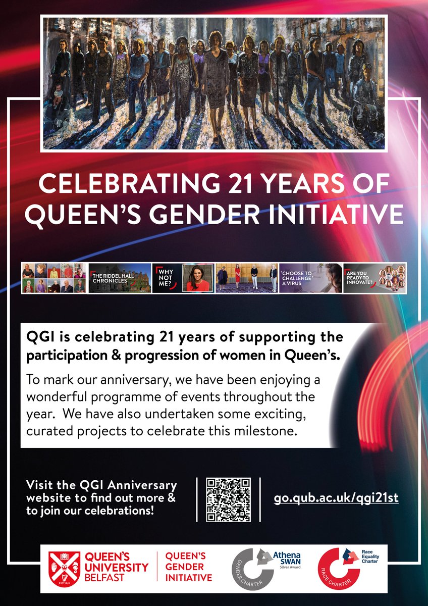 QGI_QUB's tweet photo. 📢 QGI is 21!  Join our Anniversary celebrations &amp; watch our curated projects at https://t.co/JhwLcyZpQi!

@QUBstaff @QUBelfast @MHLSQUB @QUBPeopleFirst @QUBEqualDiverse @qub_ael @QubEps @QUBAlumni @QUBIncMatters @QUBiRise @QUBLGBTSN #LoveQUB https://t.co/CkCQ1imG0e