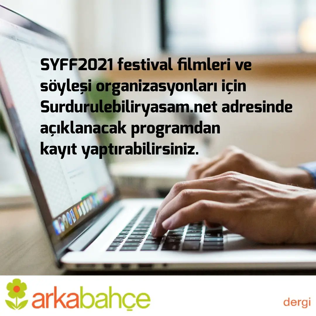 Sürdürülebilir Yaşam Film Festivali
instagram.com/p/CWVlBLFM7mY/… 👇
<a href="/suryasTV/">Surdurulebiliryasam.net</a>
"Kuraklığa su, karanlığa ışık olmak niyetimiz."

#arkabahcedergi
#sürdürülebiliryaşamfilmfestivali