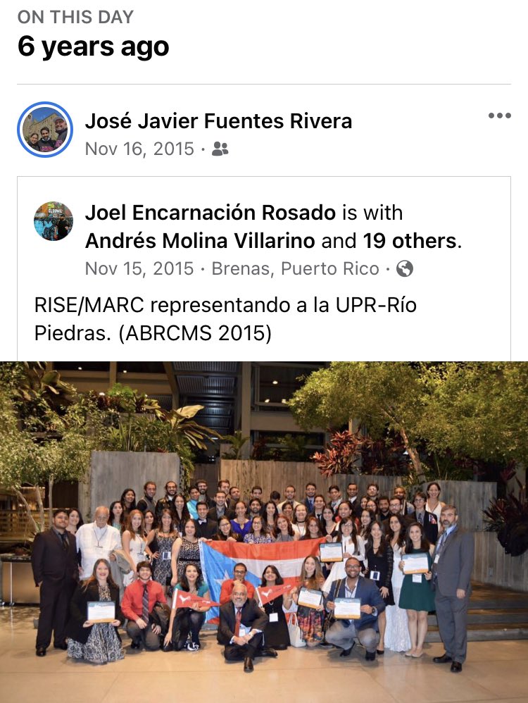 JJ_FR_10's tweet photo. If you have been to ABRCMS, you probably heard some music during and after the award ceremony. It was us celebrating, it was plena. π΅π·πͺπ½π₯°ππΊ #abrcms #abrcms2016 #abrcms2015 #plena #UPR https://t.co/VZsR658ghK