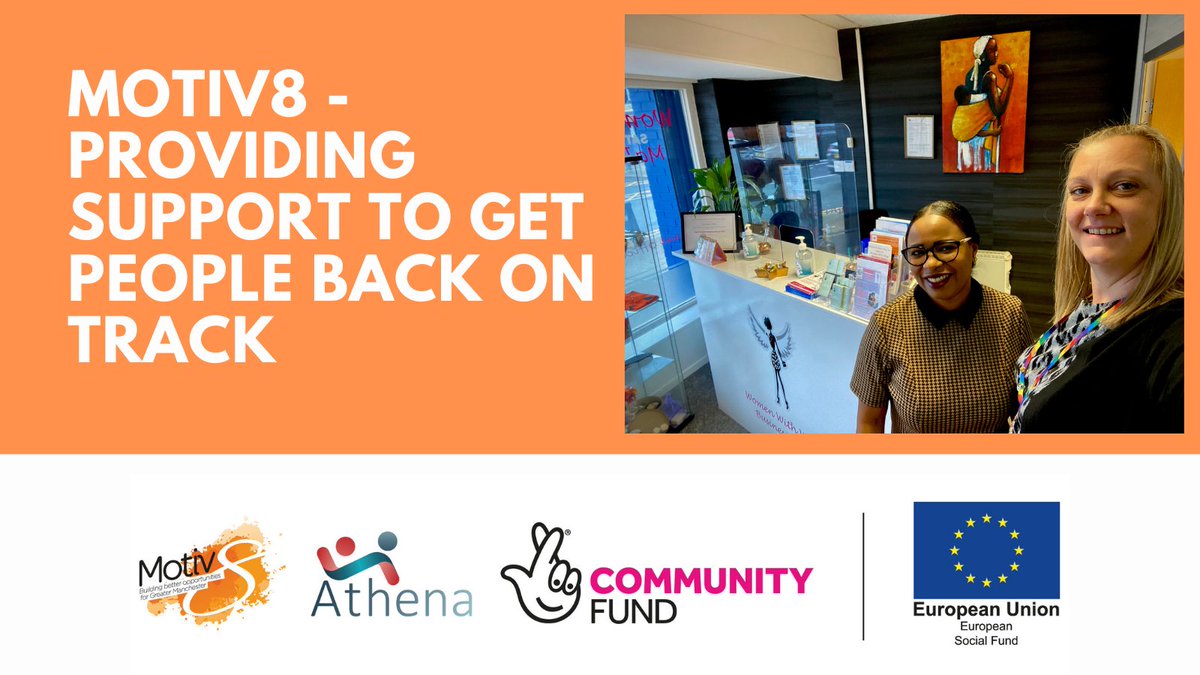 Motiv8 (@motiv8gm) on Twitter photo Great to catch up with Jasmin <a href="/WomenWithWings3/">Women With Wings CIC</a> to discuss referral pathways to Motiv8 - working together to provide support to help people get back on track. Find out more at motiv8mcr.org BuildingBetterOpportunities #TNLComFundESF <a href="/TNLComFund/">The National Lottery Community Fund</a> Great to catch up with Jasmin <a href="/WomenWithWings3/">Women With Wings CIC</a> to discuss referral pathways to Motiv8 - working together to provide support to help people get back on track. Find out more at motiv8mcr.org BuildingBetterOpportunities #TNLComFundESF <a href="/TNLComFund/">The National Lottery Community Fund</a>