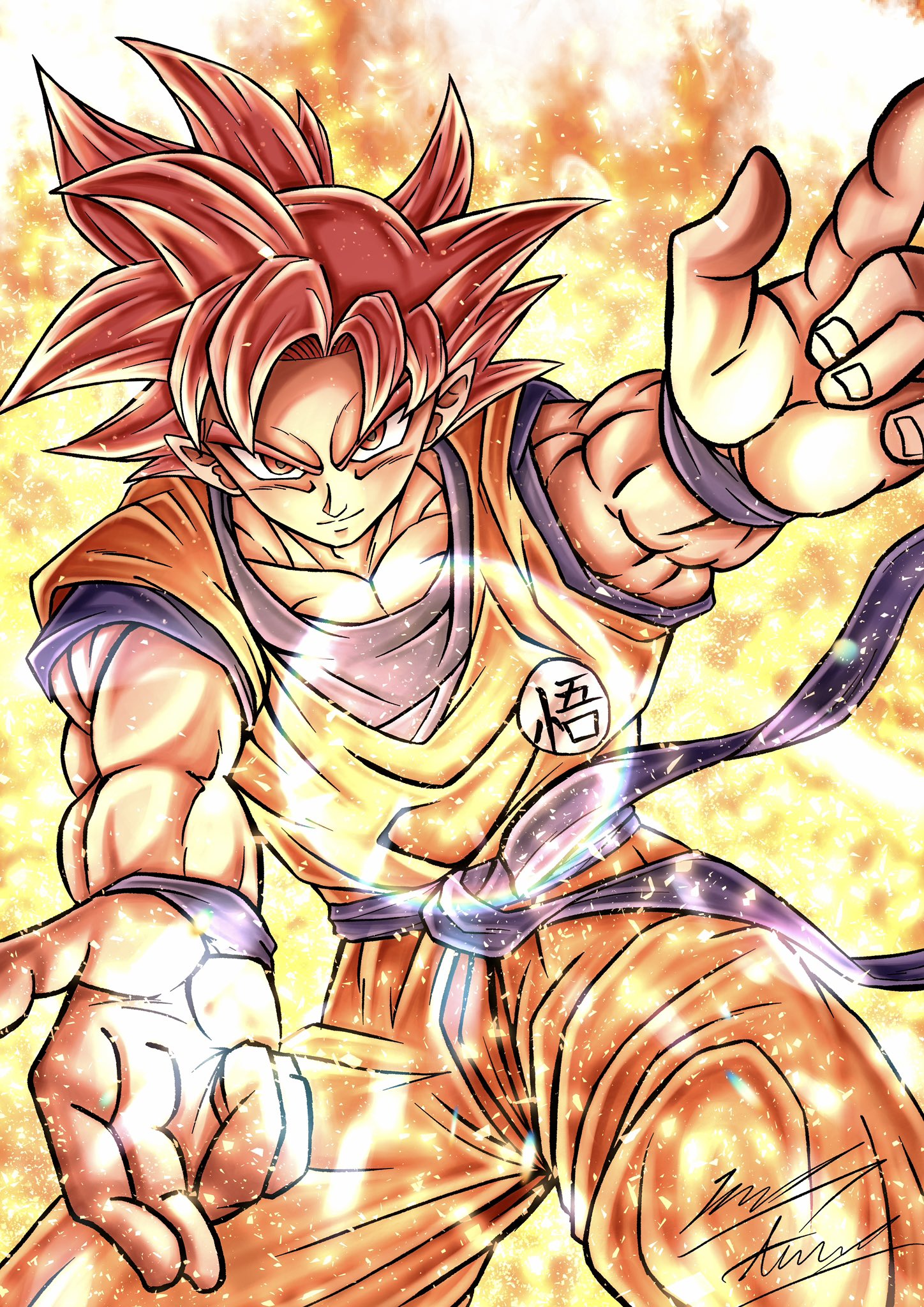 تويتر んーけ 19 على تويتر ゴッド悟空 ドラゴンボール イラスト T Co Plwlm7ljaj