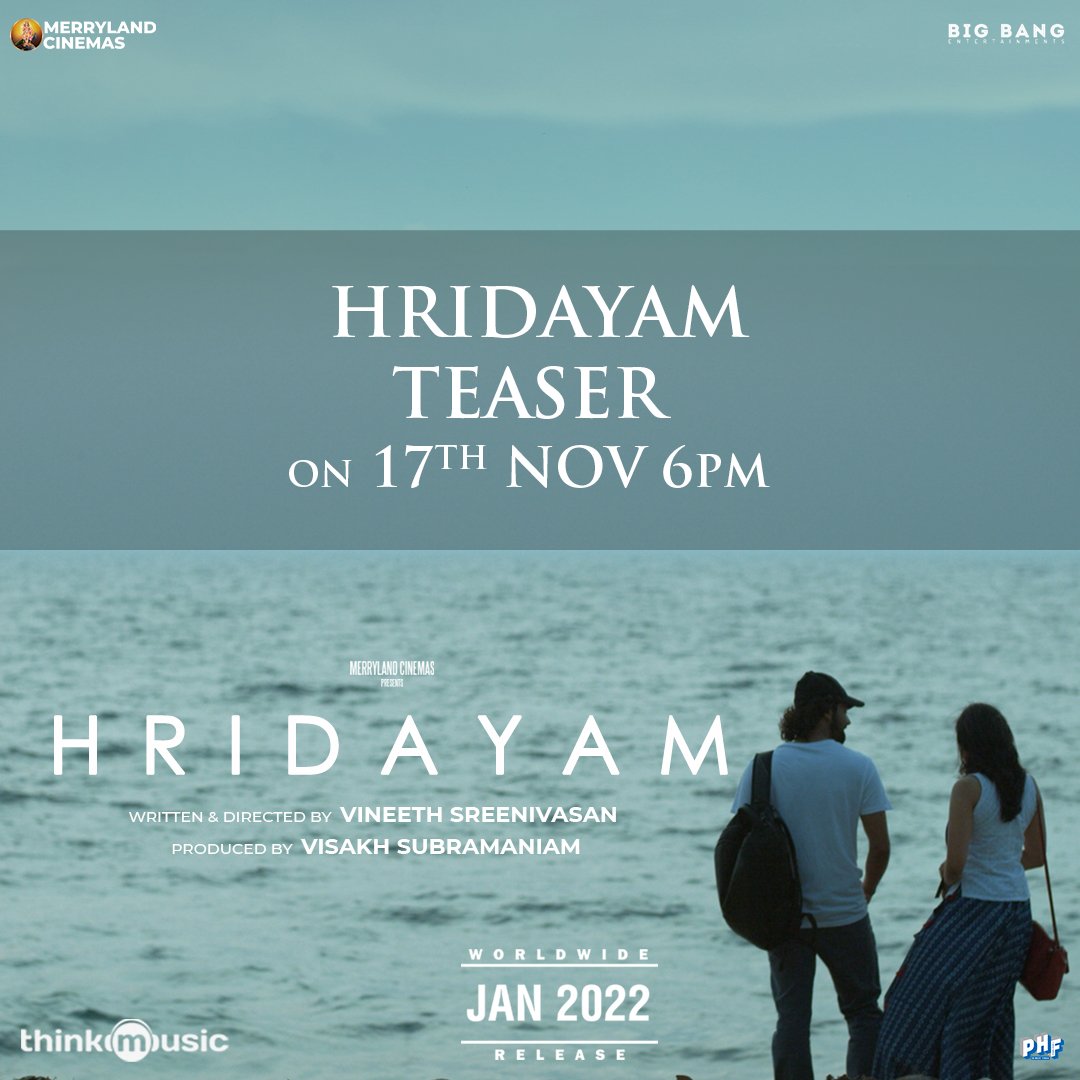The teaser for @HridayamTheFilm, releasing tomorrow at 6 pm. #Hridayam #HridayamTeaser