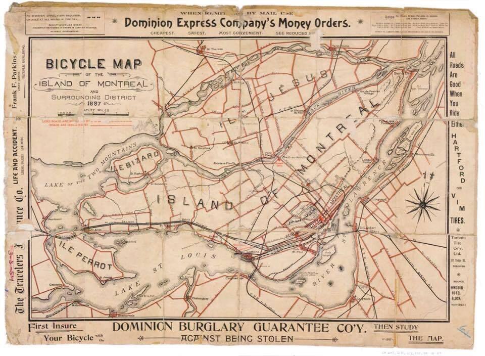 ConrathGary's tweet photo. @JeanBeaudoin_ @fbonnardelCAQ @Val_Plante Jean, have a look st this 1897 bike map!!! G https://t.co/SnHlLSkCjo