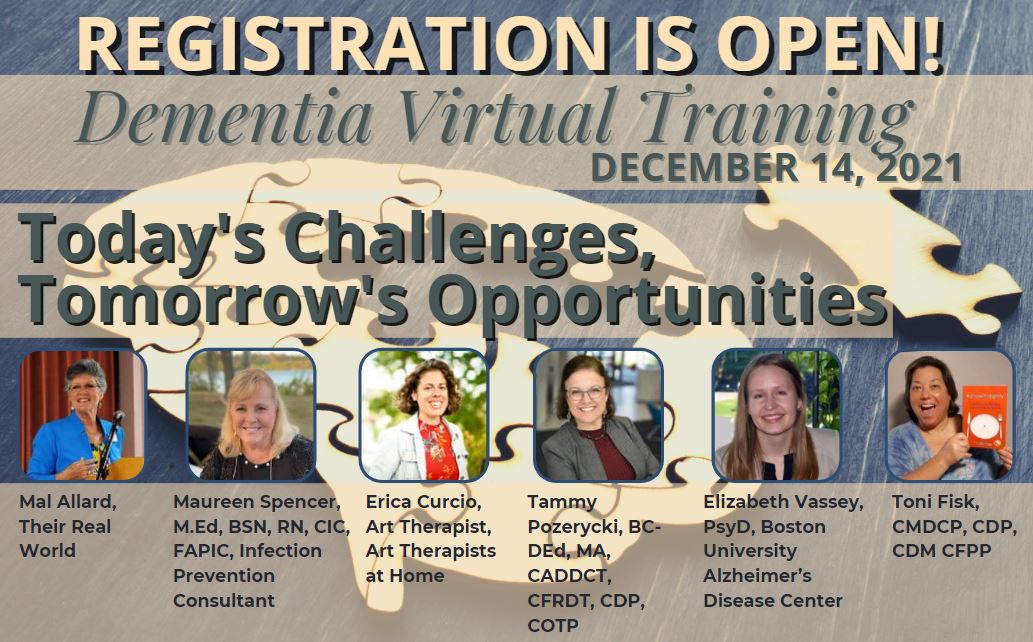 BostonMemory's tweet photo. Join Dr. Vassey and many others on December 14th for a Dementia  Virtual Training: Today's Challenges, Tomorrow's Opportunities.

Register using the below link today. 
https://t.co/9d1Gz3H5wE https://t.co/auwZXabBaS