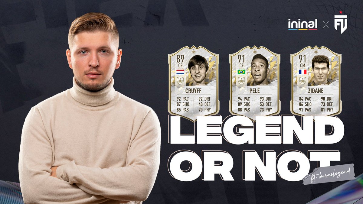 FUTesportsgg's tweet photo. This week on #LegendorNot with @ininal, we've got 3 different cards from the ultimate team that are also icons! 👇
Choose whichever and let @ivanlapanje evaluate them for you! 😉 https://t.co/aQOwECRBZ7