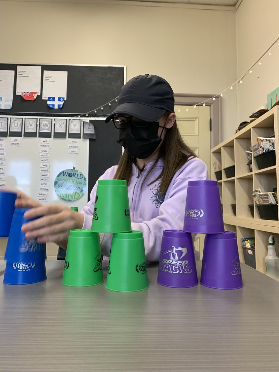 tcwmichel's tweet photo. Today’s the day! Working to set a new @GWR_fr for @Speedstacks_CA with the students @ConnaughtDSBN @dsbn Let’s get stacking! 🇨🇦 https://t.co/2JPxpBUjz6