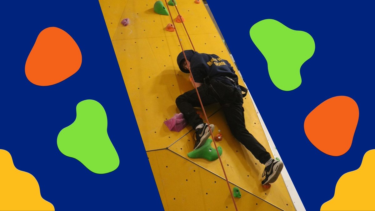 maryhareschool's tweet photo. Now that is setting your sights high! Everyone absolutely conquered the indoor Rock Climbing Wall. Would you be able to take on the challenge? 

#RockClimbingRocks #DeafActiveOnline #RockClimbingKids https://t.co/sKMr7G5mha