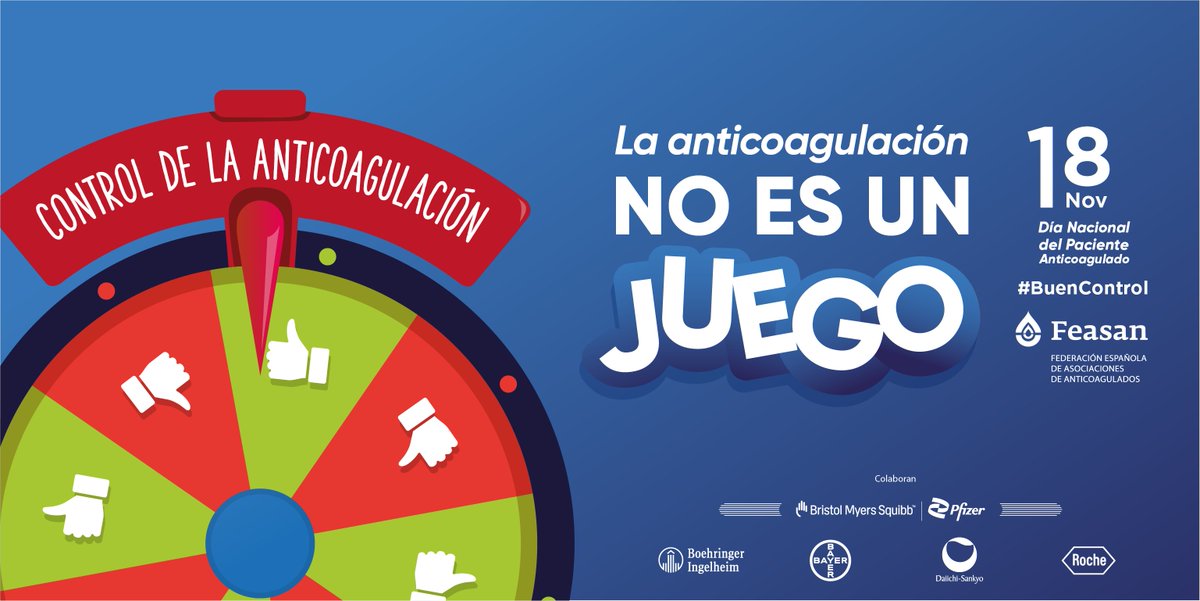 FEASAN_'s tweet photo. El 18/11 conmemoramos el #DíaNacionalPacienteAnticoagulado y lo hacemos con un mensaje claro: La anticoagulación no es un juego🩸⚠️ Un mal control puede provocar consecuencias irreversibles en la salud de personas que viven anticoaguladas.
#BuenControl 🔗https://t.co/w98cx1MUyZ https://t.co/DcPqBqCntb