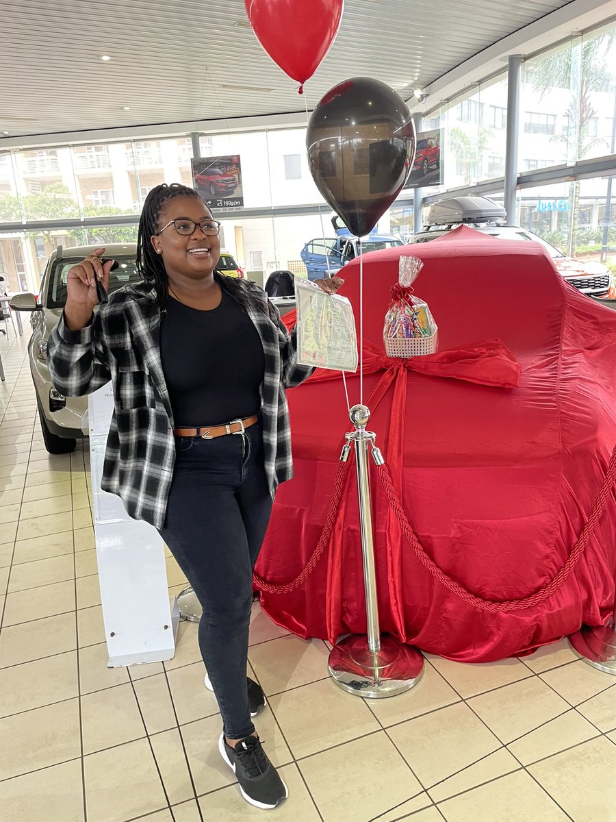 __Nonhle's tweet photo. There’s faith, and then there’s telling the guy at the dealership to prepare the car, you’ll get it after your test 😂♥️

So happy!!! https://t.co/H2MsLoX5cm