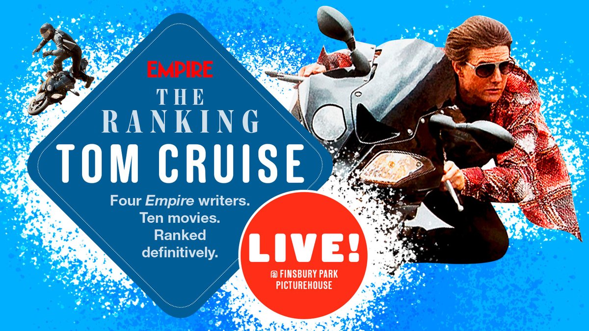 We feel the need… the need for getting together at the <a href="/FinsburyParkPH/">Finsbury Park Picturehouse</a>, and discussing the movies of Tom Cruise.

Come join us for The LIVE Ranking this Friday! picturehouses.com/movie-details/…