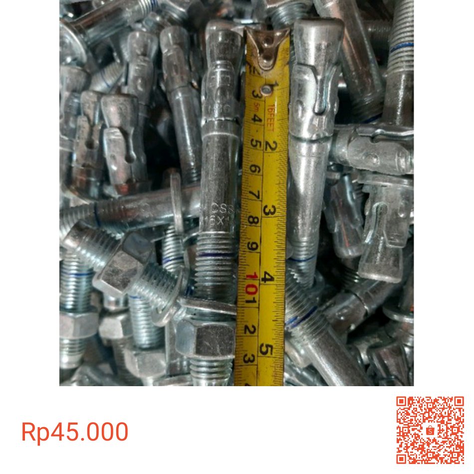 LogamRoda's tweet photo. Saya menjual stud anchor hsa m16 x 140mm/dynabolt baut tanam 5/8×14cm/mecanic dynabolt  16mm x 140mm seharga Rp45.000. Dapatkan produk ini hanya di Shopee! https://t.co/g1bWPEQGyo #ShopeeID https://t.co/lJ56rivJxR