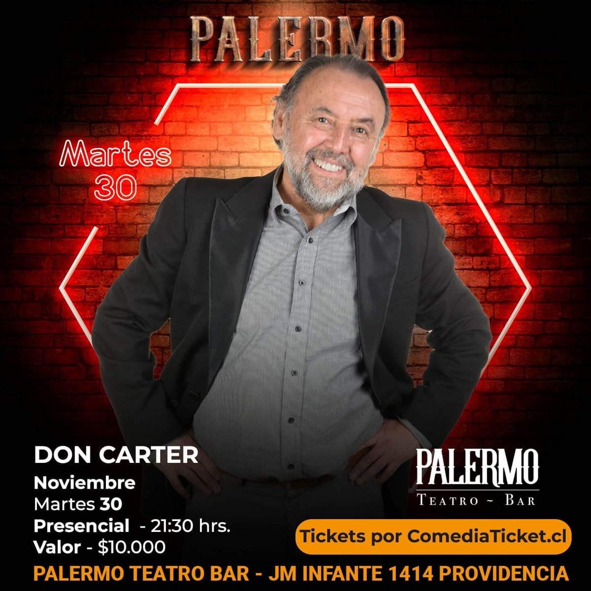 PARA LOS AMIGOS QUE PREGUNTAN ¿CUANDO EN SANTIAGO? MARTES 30 DE NOV. NO TE QUEDES SIN TU TICKET.