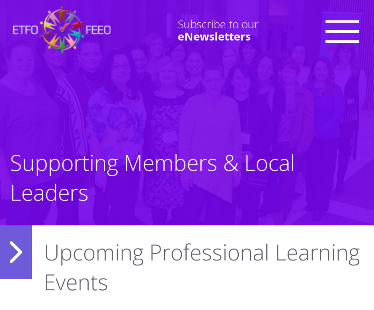 TeachersBy's tweet photo. Locating engaging, meaningful and relevant PD opportunities is being discussed in our @etfoaq IICT Specialist course. Many candidates in the course know and recommend the #etfo website to further their learning journey. Check out the upcoming events! https://t.co/y42jRKis1Z