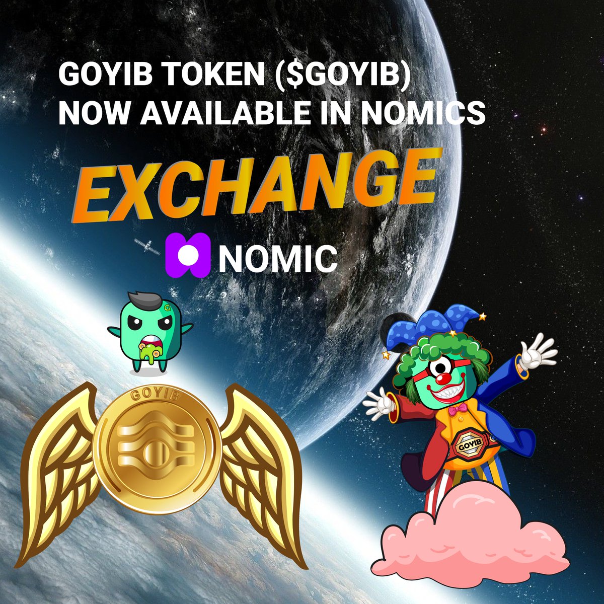 goyibuniverse's tweet photo. #GOYIB #GOYIBUNIVERSE Officials on NOMICS, NOW!!!
#NOMICS is not our final, it's only the beginning π
Buckle up!! π
GOYIB to The Marssssss
https://t.co/uzwPVZ0nKG https://t.co/JvuV17U3l7