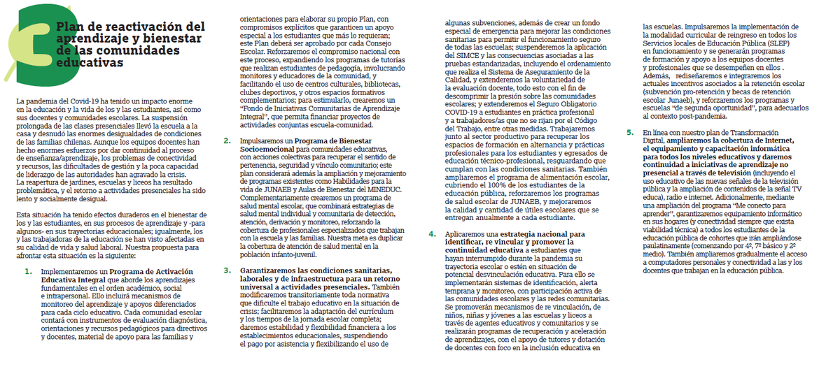 Se aprende mejor en comunidad. Para enfrentar los efectos de la pandemia, @gabrielboric propone un ambicioso plan de reactivación del aprendizaje integral y el bienestar de las comunidades educativas. Para volver al colegio no sirve dar órdenes, hay que dar confianza.