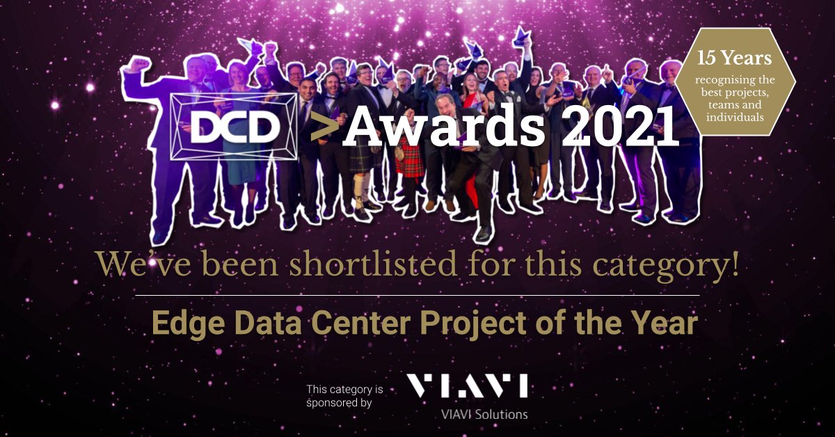 DataqubeG's tweet photo. We're super proud to have been shortlisted for the Edge Data Centre Project of the year category at this year's DCD awards #DCDA #datacenterdynamics #edgedatacenter https://t.co/e4kMWErDAP