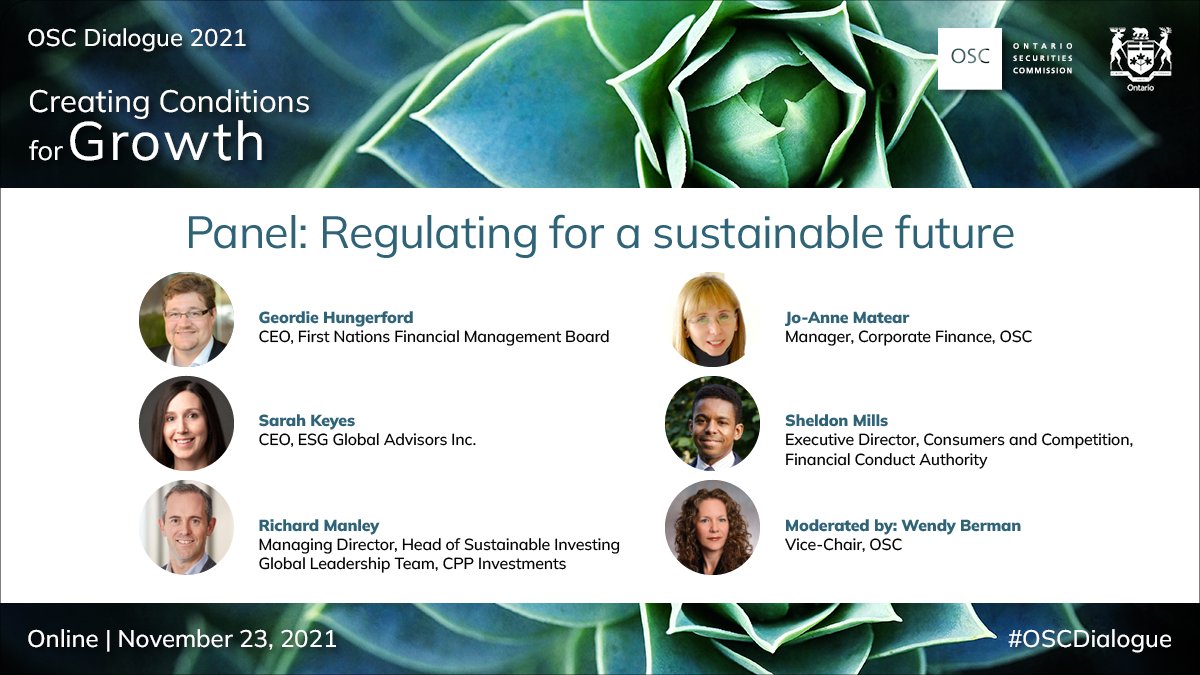 On Nov 23, ESG Global's <a href="/sarahkeyesTO/">Sarah Keyes</a> will be speaking at the <a href="/OSC_News/">OSC News</a> #OSCDialogue to explore #climatechange as a systemic risk, the emergence of global sustainability standards, and efforts underway to enhance #climate disclosures.

To register, visit: osc.ca/en/news-events…