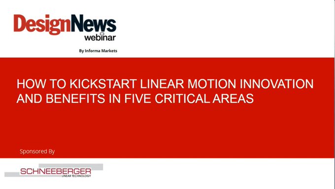 On-Demand Webinar: Innovate linear motion designs for better machines, machine tools, medical equipment, 3D printers, and more. Learn the 5 critical areas to streamline designs with the latest linear guidance &amp; measurement technology. Watch now: schneeberger.com/en/us/webinar-…