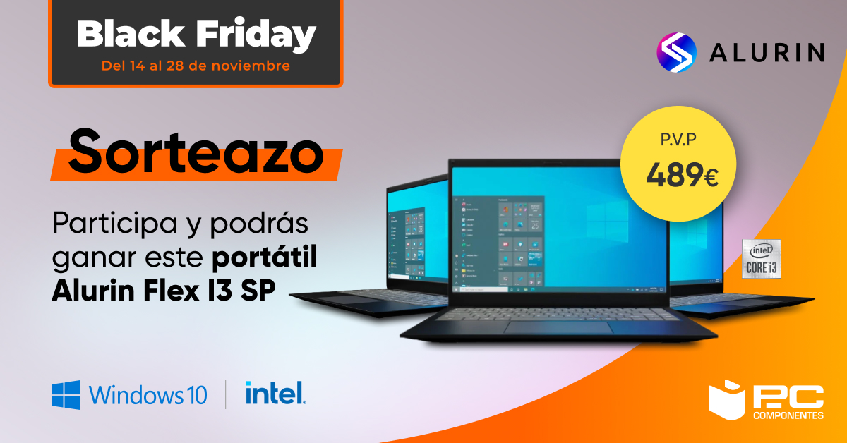 pccomponentes's tweet image. 🚨¡SEGUMOS DE SORTEAZO!🚨

🔥 ¡Llévate este portátil @alurin_es y celebra nuestro Black Friday! 𝐒𝐎𝐋𝐎 𝐇𝐀𝐒𝐓𝐀 𝐋𝐀𝐒 𝟐𝟑:𝟓𝟗

1⃣ RT🔃
2⃣ Sigue a @pccomponentes 
3⃣ Comenta con #ElBlackDePcComponentesAlurin mencionando a un amigo/a

¡Cuantos más comentarios, más opciones!