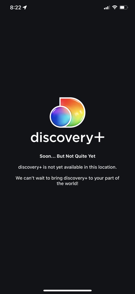 Classy_Hoarder's tweet photo. @discoveryplusCA @dplushelp Im trying to use your service in Toronto and all im getting is this https://t.co/YRqCIpfnbG