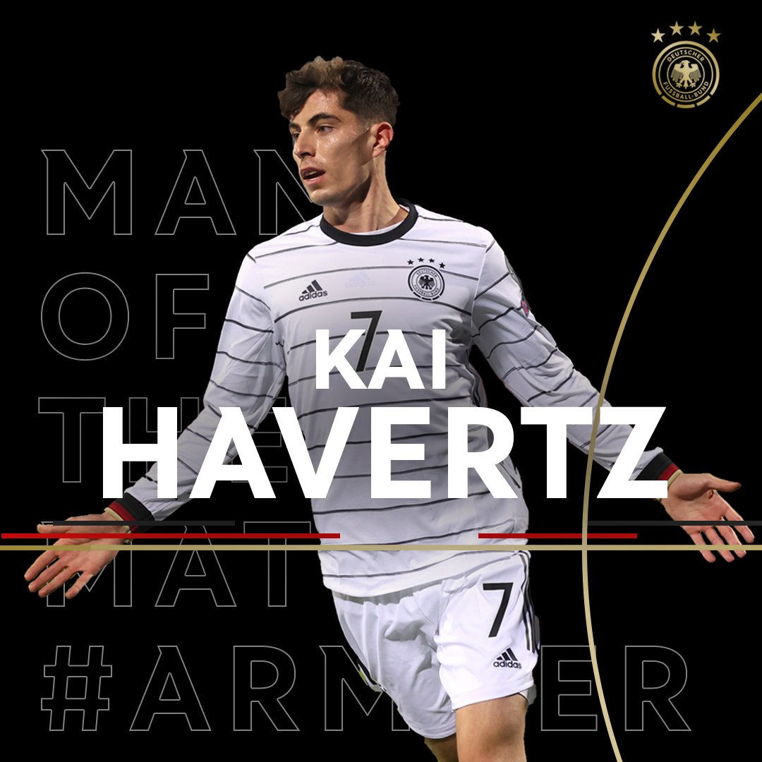 Your #ARMGER Man of the Match is.... 🥁

Congrats, <a href="/kaihavertz29/">Kai Havertz</a>! 👏

#DieMannschaft