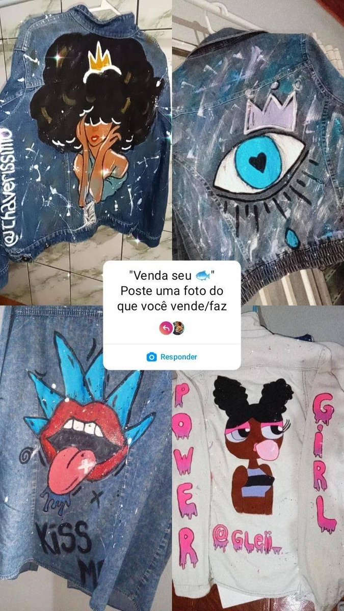 dev_rafa's tweet photo. Minha chegada ta fazendo umas artes em jaquetas!
Podem dar uma moral com um RTzinho aí??
#preto #preta #black #art #jaqueta #jeans #artistapreto #artistapreta #moda #modapreta https://t.co/KQuLry7ici