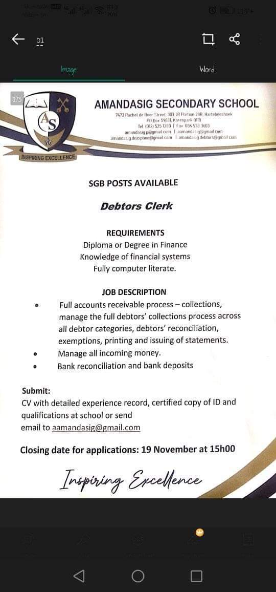 focusisfuture's tweet photo. ATTENTION: JOB OPPORTUNITIES ❗❗❗

Refer To Flyers Below For More Information 👇👇

#focusisfuture #JobSeekersSA #november2021jobs #noticeme https://t.co/WJVlGK5BKJ