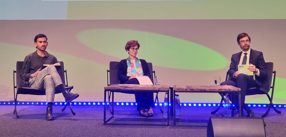 IMalbasic's tweet photo. Christina Marouli, #LIFEprogramme monitoring team member contributing to an interesting debate on #CircularEconomy at the #NewEuropeanBauhaus hybrid event https://t.co/bW3uKmXtqn