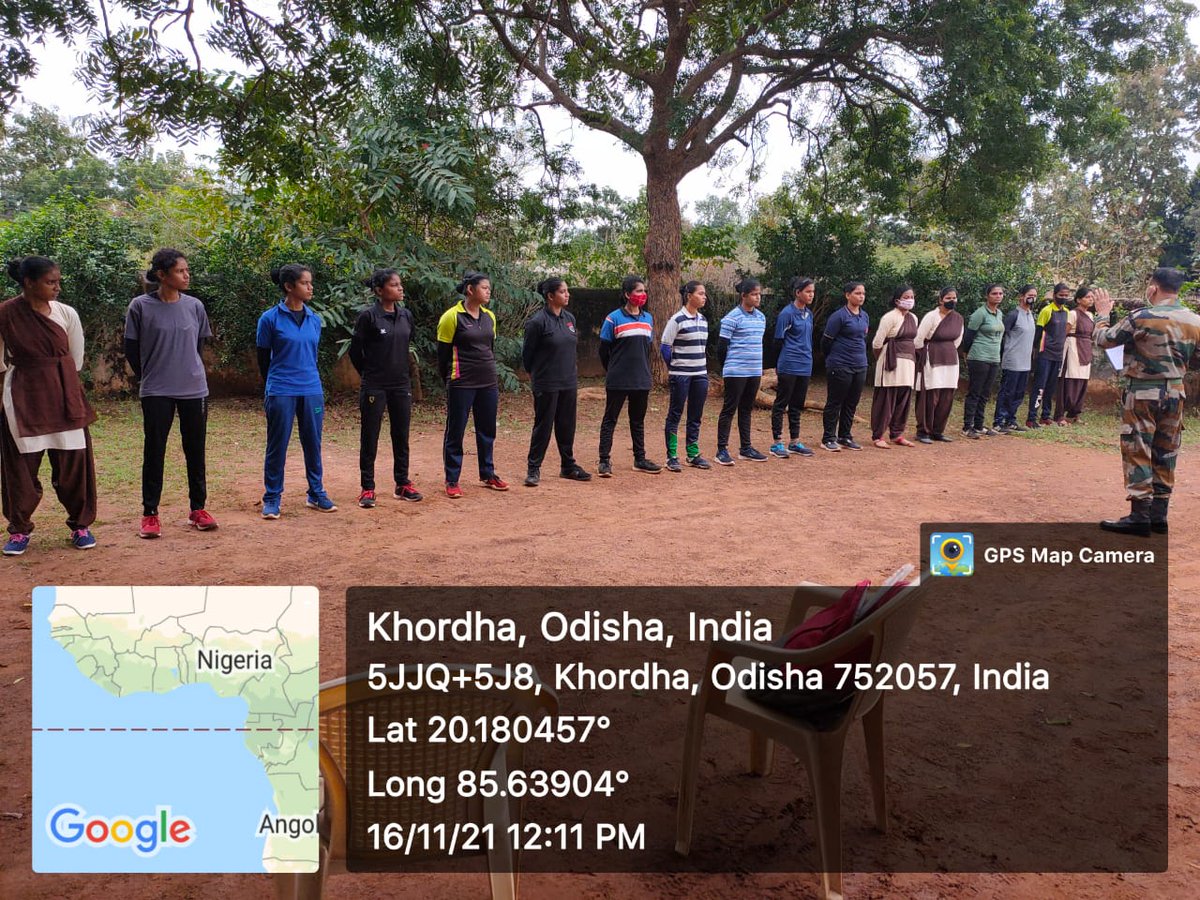 AsimaSatpathy's tweet photo. P.N Autonomous college, khordha under 1 (o) Girls Bn, NCC enrolled 16 cadets on 16 th  November 2021. Hav Kuldeep Singh and Lt. Asima Satapathy officially enrolled the cadets. https://t.co/LkV3EGB9on