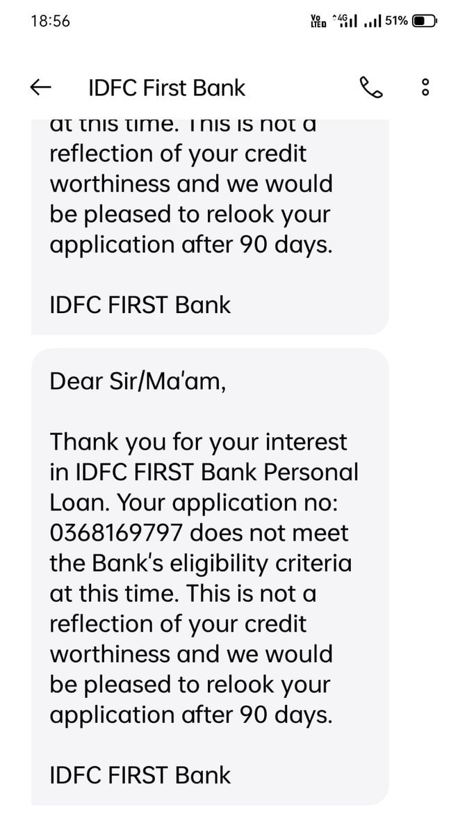 CriticalBengali's tweet photo. .
@IDFCFIRSTBank I’ve never applied for any loan from #IDFCfirstBank, but ur executives repeatedly called me &amp; generated my Apl No. then ur Pankaj Poddar(I-Card attached) collected my #Aadhar &amp; #PAN card copy now I got msg that my Apl rejected.
What’s it? #Fraud?
@KolkataPolice https://t.co/zIJvDcn1zr